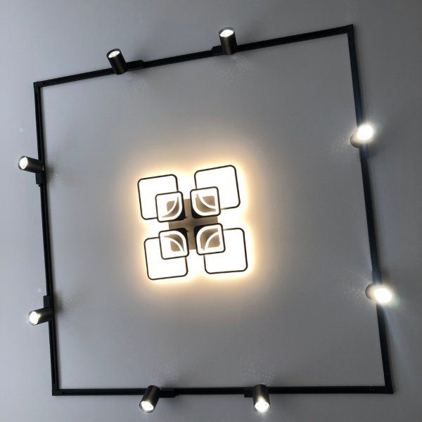 Матовый натяжной потолок с технологией SLOTT